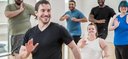 group fitness dance class