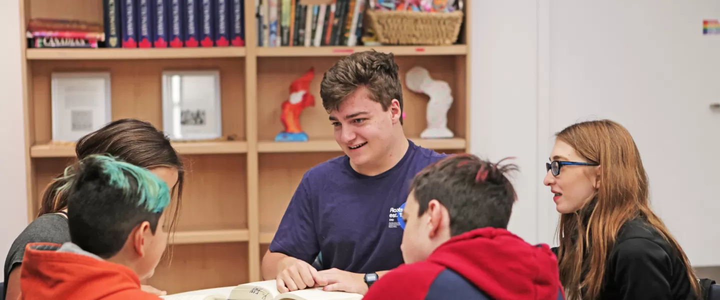 Back on Track by YMCA - Tutor and students in a classroom