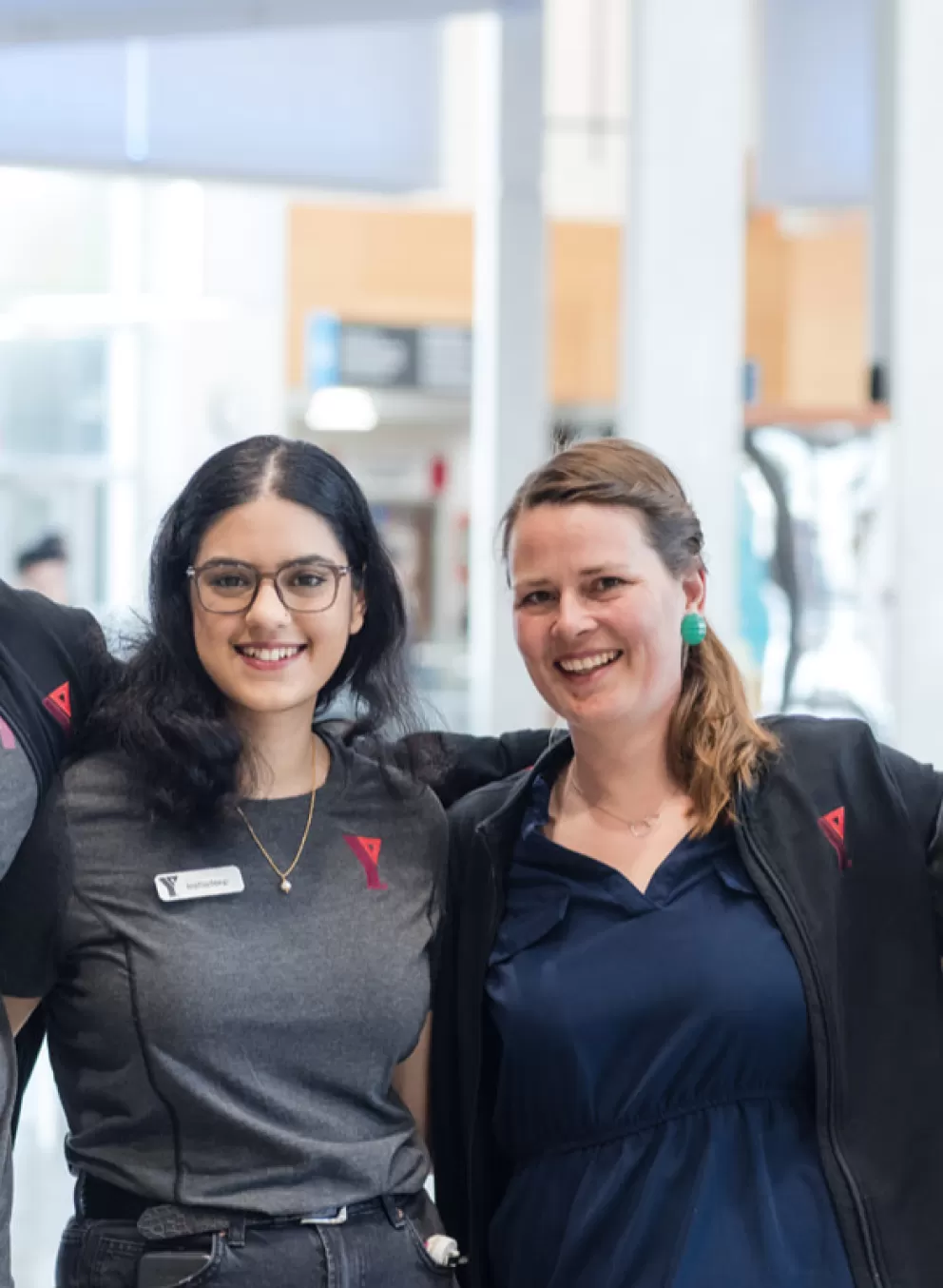 YMCA staff smiling