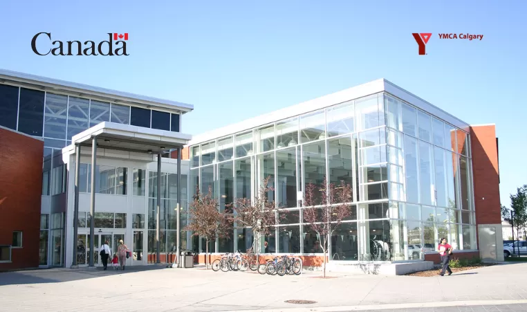 exterior photo of shawnessy ymca with government of canada logo