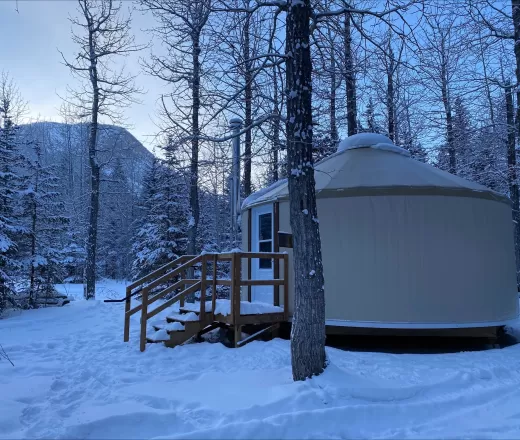 A Yurt in the Snow