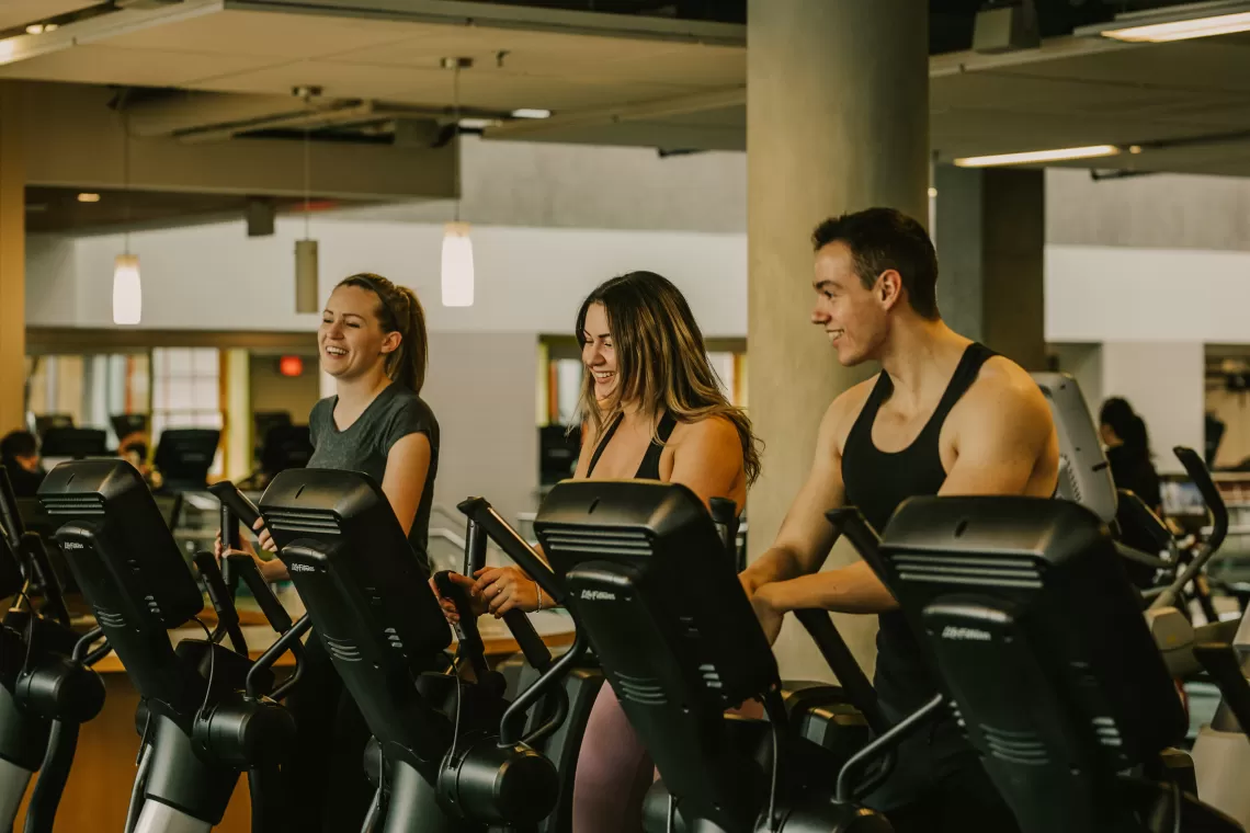 Health & Fitness - Members running on a treadmill