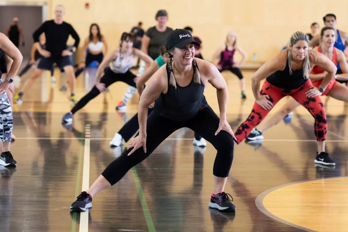 Fitness Class at the gymnasium
